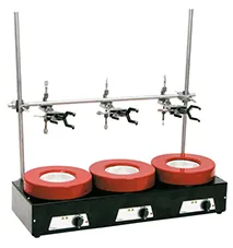 Conjunto modelo 52-3 de 3 mantas aquecedoras para balões de fundo redondo de 0,5 L diâmetro do balão 105mm