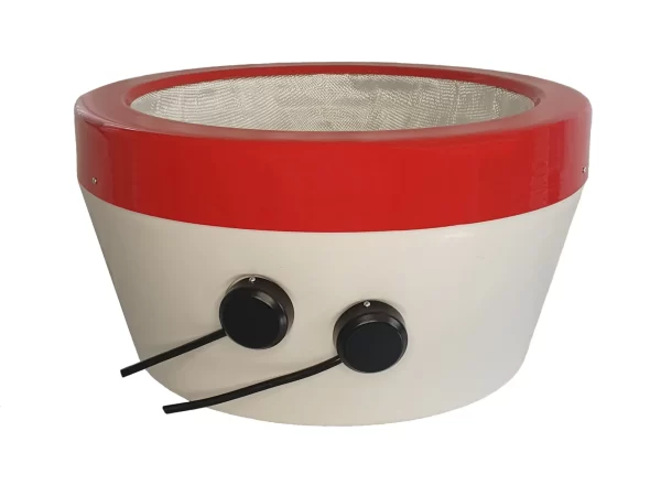 Manta Aquecedora com capacidade de 12 L com regulador, até 300 °C para balões de fundo redondo com diâmetro de 297mm modelo 1202R.