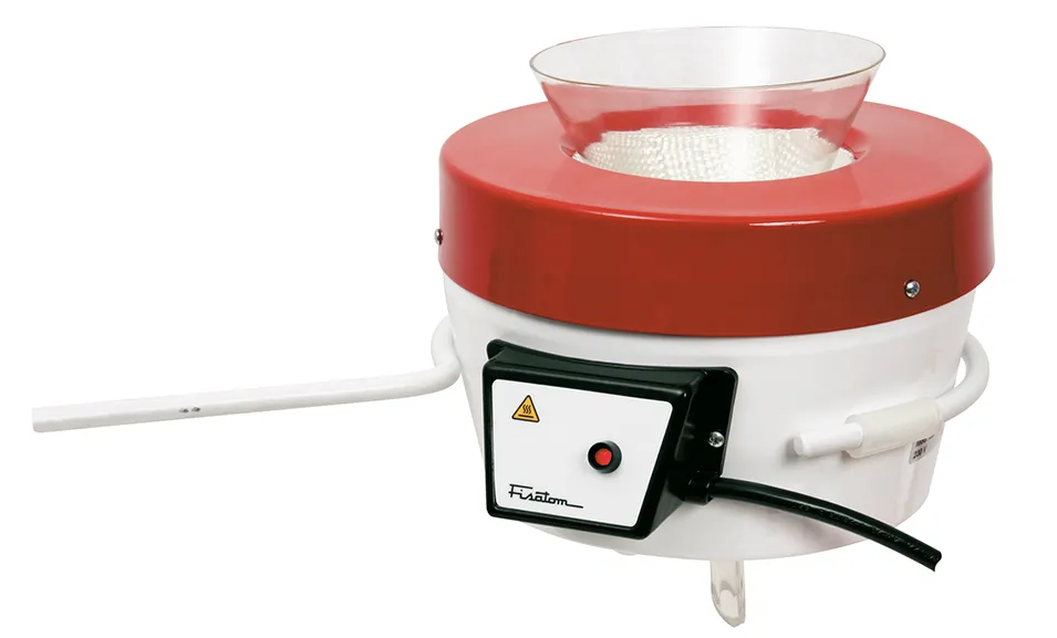 Manta Aquecedora para utilização com funil de 1 L diâmetro do topo de 9 a 13cm modelo 102FR. Regulador 407 incluso