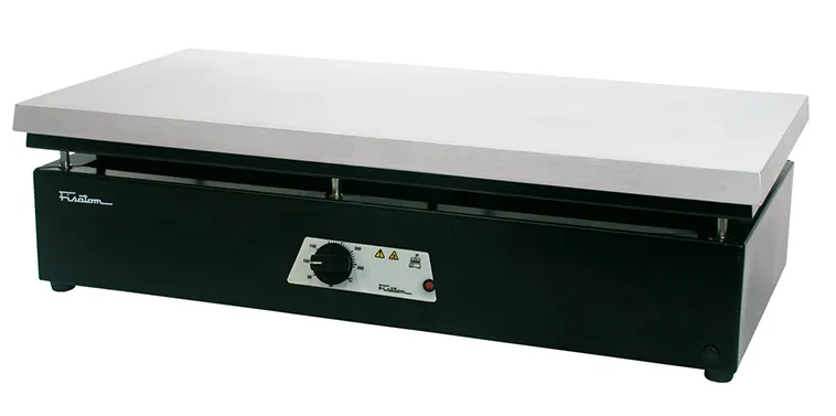 Placa aquecedora modelo 510 com 62 x 31 cm e potência de 3200 W. 230V